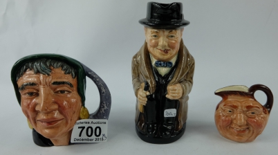 Appraisal: Royal Doulton character jugs small John Barleycorn small Fortune Teller