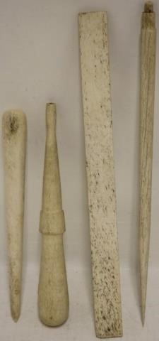 Appraisal: PIECES OF TH C WHALEBONE TO INCLUDEA FID A TOOL