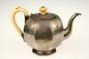 Appraisal: TEA POT - Early th C Continental silver melon shaped