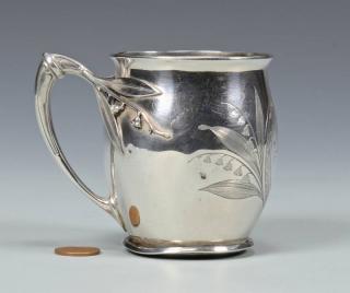 Appraisal: Aesthetic Silver Cup S Cockrell Mississippi-retailed Aesthetic Movement sterling silver