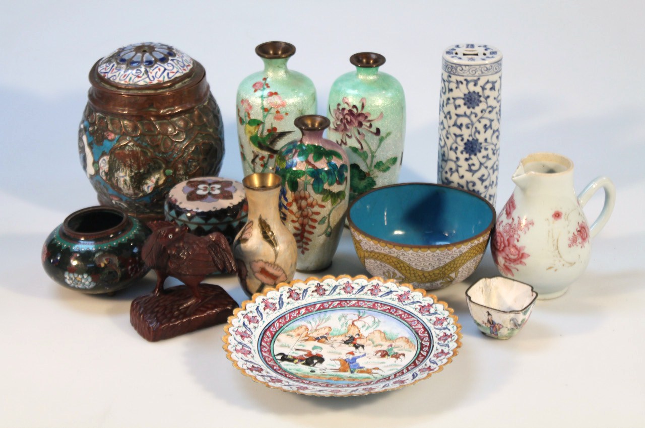 Appraisal: Various late thC early thC Japanese cloisonne to include a