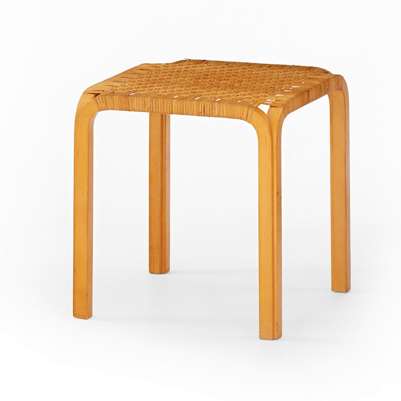 Appraisal: Alvar Aalto Alvar Aalto Y stool models with rattan seats