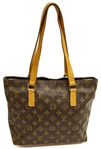 Appraisal: Louis Vuitton Cabas Piano tote bag in brown and tan