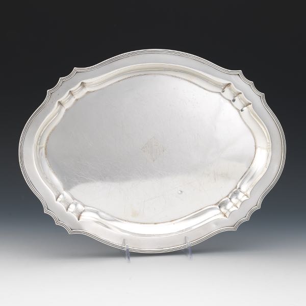 Appraisal: WHITING MANUFACTURING COMPANY STERLING SILVER TRAY x x Oval sterling