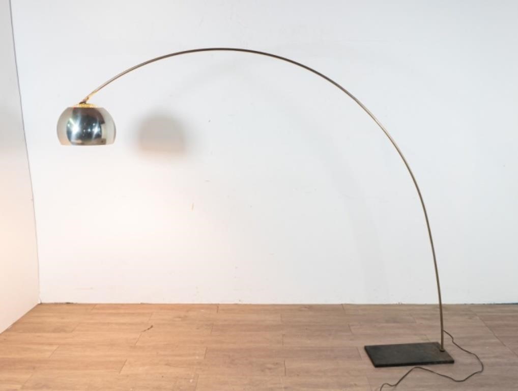 Appraisal: Arc floor lamp in the manner of Goffredo Reggiani Italian