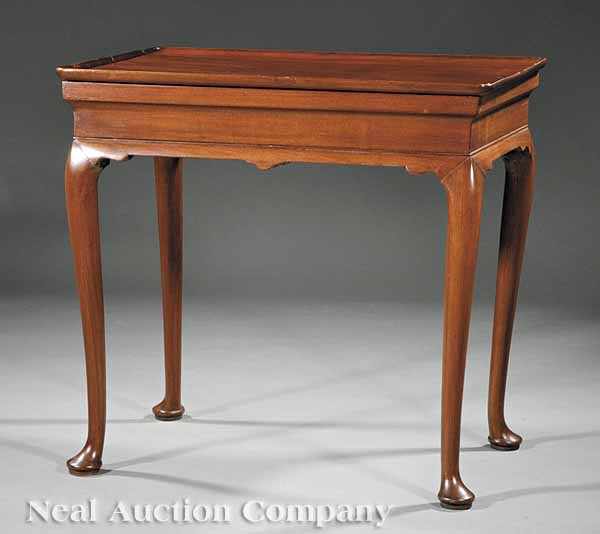 Appraisal: A Queen Anne Mahogany Tray Top Tea Table th c