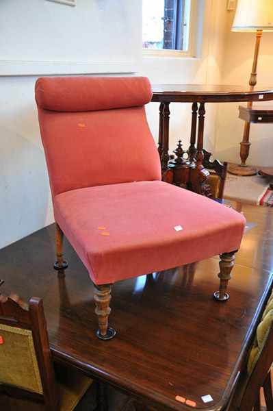 Appraisal: A TH CENTURY FRENCH BEDROOM CHAIR