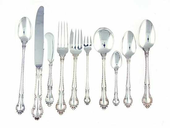 Appraisal: Gorham sterling English Gadroon flatware set Rhode Island circa comprising