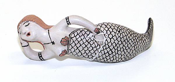 Appraisal: A Cochiti figure of a mermaid Joyce Ortiz length in