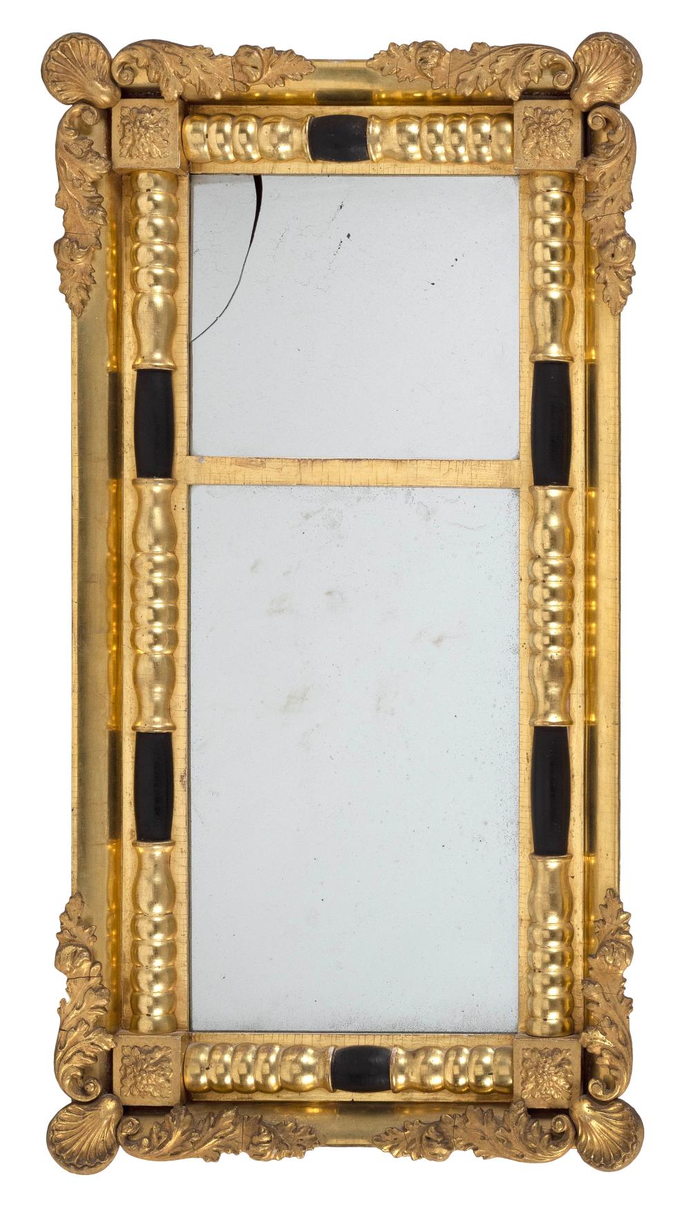 Appraisal: GILT FRAME MIRROR CIRCA HEIGHT WIDTH GILT FRAME MIRROR Circa