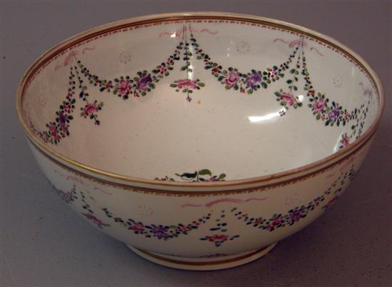 Appraisal: th century Chinese style bowl with floral decoration possibly Samson