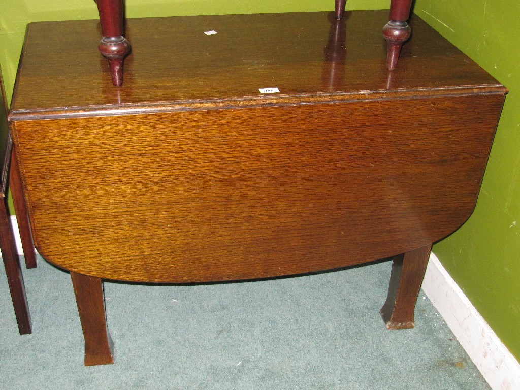 Appraisal: Oak gateleg dining table