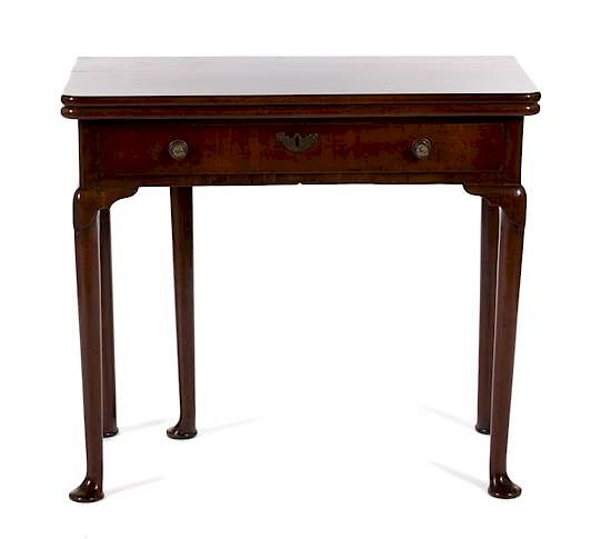 Appraisal: A George III Mahogany Card Table A George III Mahogany