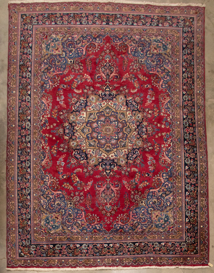 Appraisal: Beautiful multi-color Oriental wool pile Rug ft wide x ft