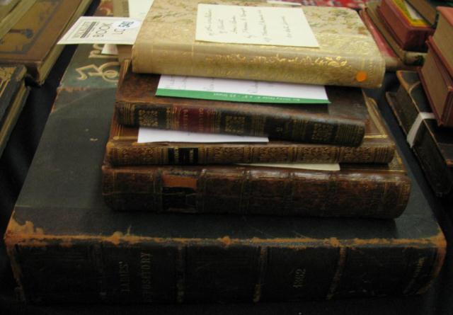 Appraisal: Five Antique Christian Books including ''The Ladie's Repository A Monthly