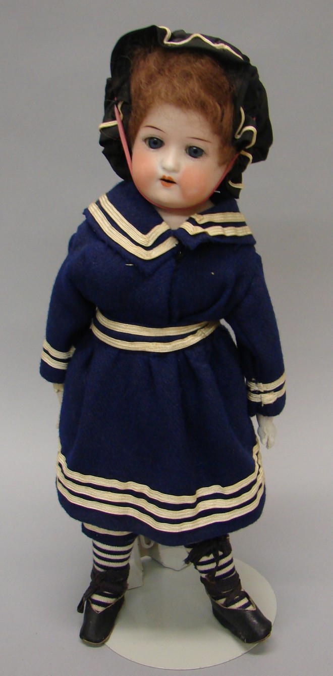 Appraisal: Germany Heubach Kopplesdorf shoulder head doll Blue sleep eyes open