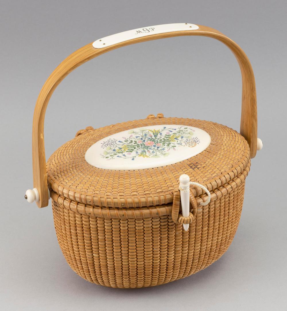 Appraisal: NANTUCKET BASKET PURSE BY BOBBY AND KAREN MARKS OSTERVILLE MASSACHUSETTS