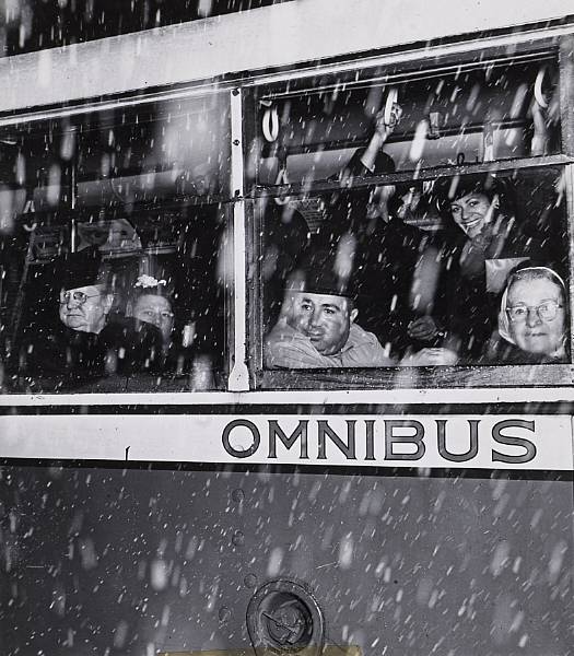 Appraisal: Weegee Arthur Fellig American - Omnibus s Ferrotyped gelatin silver