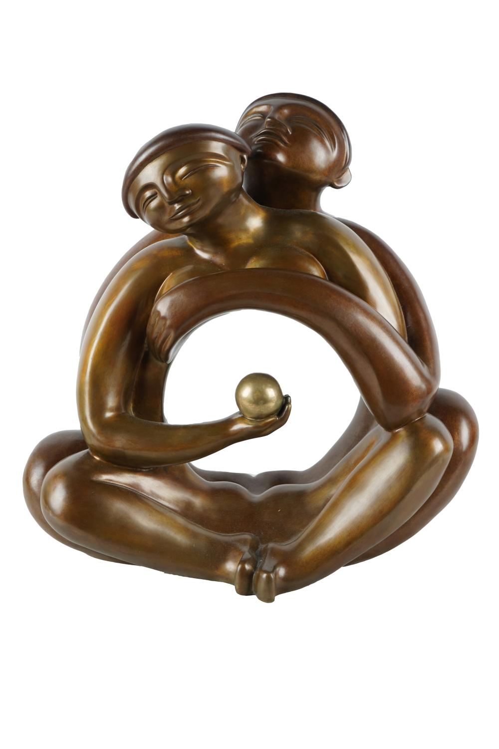 Appraisal: ANNE MARIE PAUL - ADAM EVEbronze inches wide inches deep