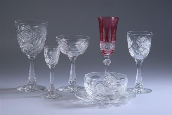 Appraisal: -PIECE CRYSTAL STEMWARE SERVICE Including eight white wines eight champagne