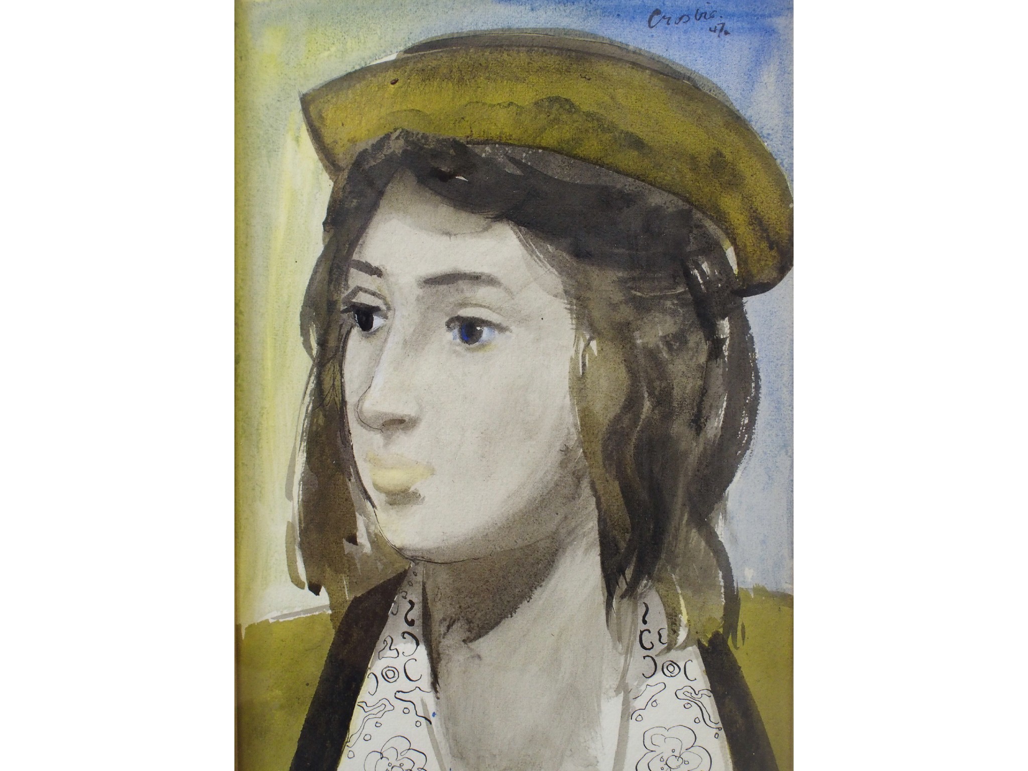 Appraisal: WILLIAM CROSBIE RSA RGI Scottish - PORTRAIT OF A WOMAN