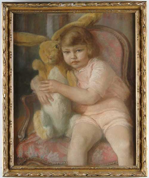 Appraisal: LAURA DAWES GREGORY American th Century WITH HER VELVETEEN RABBIT