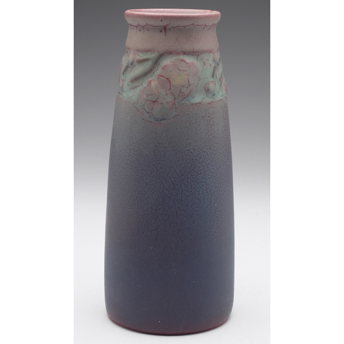 Appraisal: Rookwood vase raised floral design at top all covered with