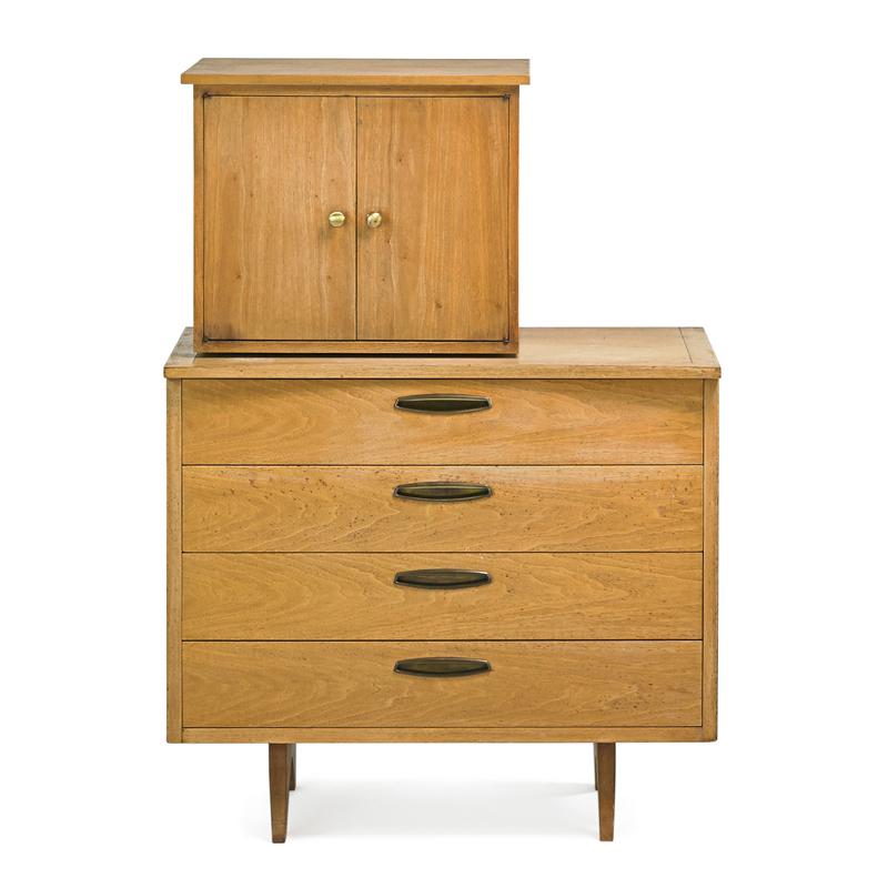 Appraisal: G NAKASHIMA WIDDICOMB Short dresser and cabinet Condition Report Even