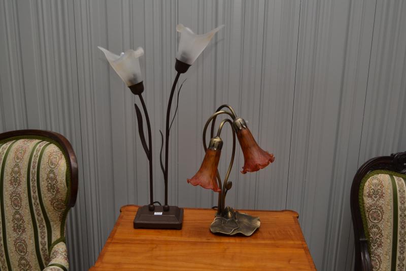 Appraisal: TWO ART NOUVEAU STYLE LAMPS