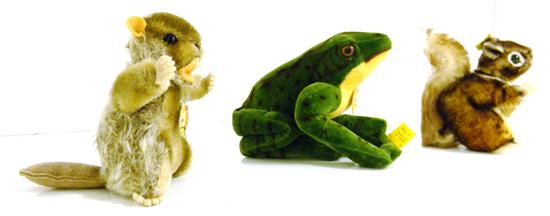 Appraisal: The Steiff labeled stuff animals Froggy the frog '' h