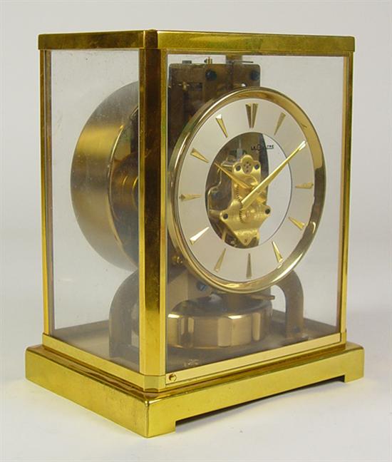 Appraisal: Atmos Le Coultre Clock In brass case Self winding by