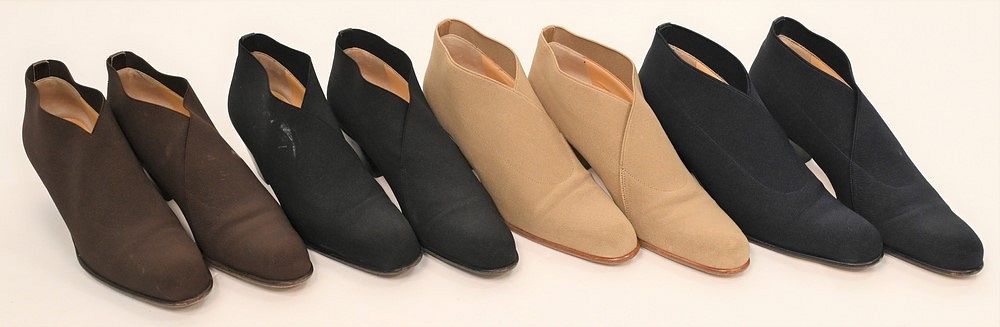 Appraisal: Four Pairs of Walter Steiger Ankle Boots to include brown