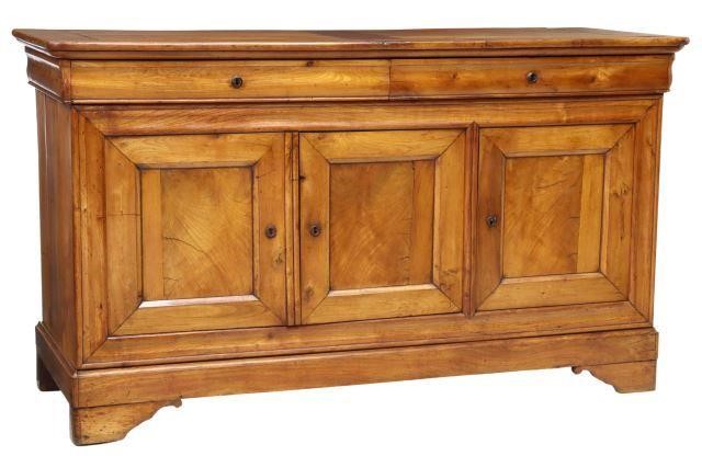 Appraisal: French Louis Philippe period fruitwood sideboard mid th c two