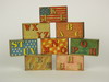 Appraisal: BLOCKS - Complete set of eight paper lithograph on wood