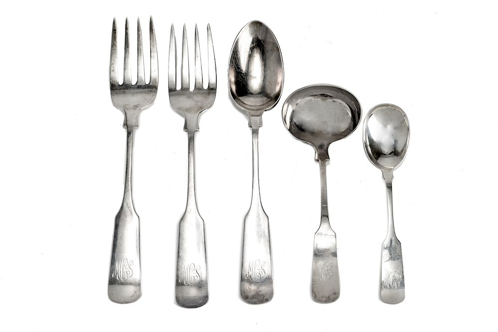 Appraisal: Gorham Silver Serving Utensils Group of Group of five Gorham