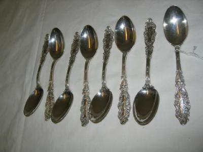 Appraisal: A MATCHED SET OF SIX VICTORIAN TABLE SPOONS in beaded