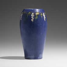 Appraisal: Frederick Hurten Rhead for Arequipa Pottery VASE WITH GRAPE CLUSTERS