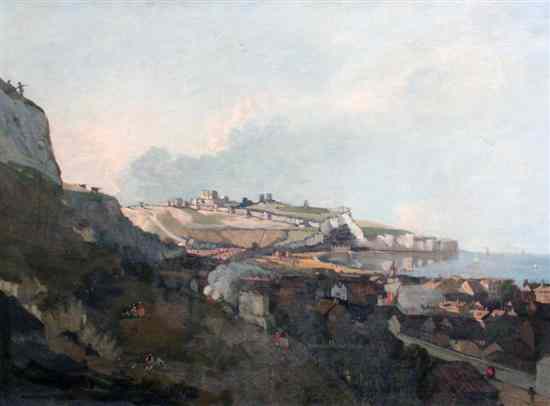 Appraisal: After Richard Wilson oil on canvas View of Hastings x