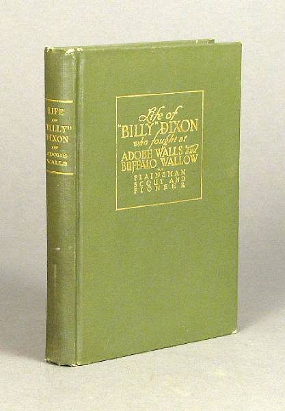 Appraisal: BANDE FREDERICK S Life and Adventures of Billy Dixon of