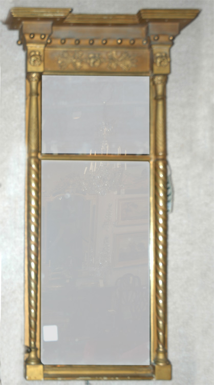 Appraisal: Federal Style Gilt-Wood Mirror Estimate -