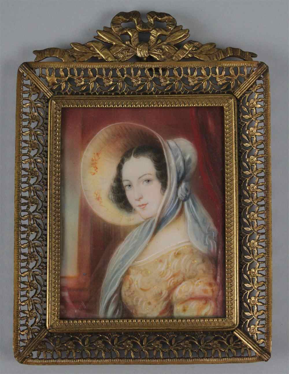 Appraisal: EUROPEAN SCHOOL TH CENTURY PORTRAIT OF A WOMAN POSSIBLY COUNTESS