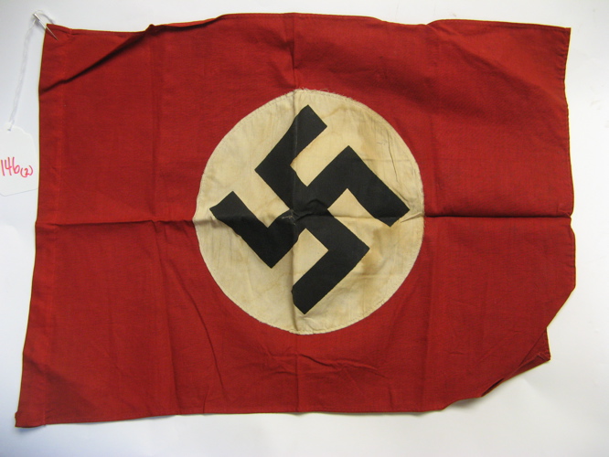 Appraisal: TWO SECOND WORLD WAR NAZI BANNERS the first x double