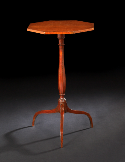 Appraisal: George III Mahogany Tripod Table fourth quarter th century in