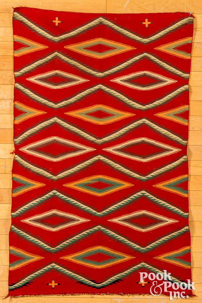 Appraisal: Fine Germantown Navajo Indian rug Fine Germantown Navajo Indian rug