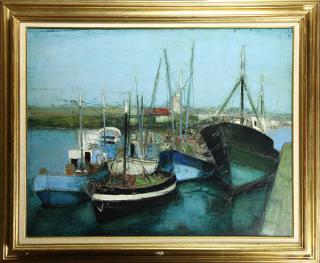 Appraisal: Painting Jacques Voyet Jacques Voyet French - Le Port oil