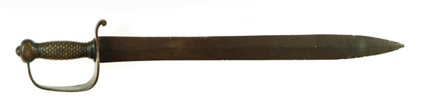 Appraisal: CONFEDERATE NAVAL CUTLASS blade - overall length Pommel marked with