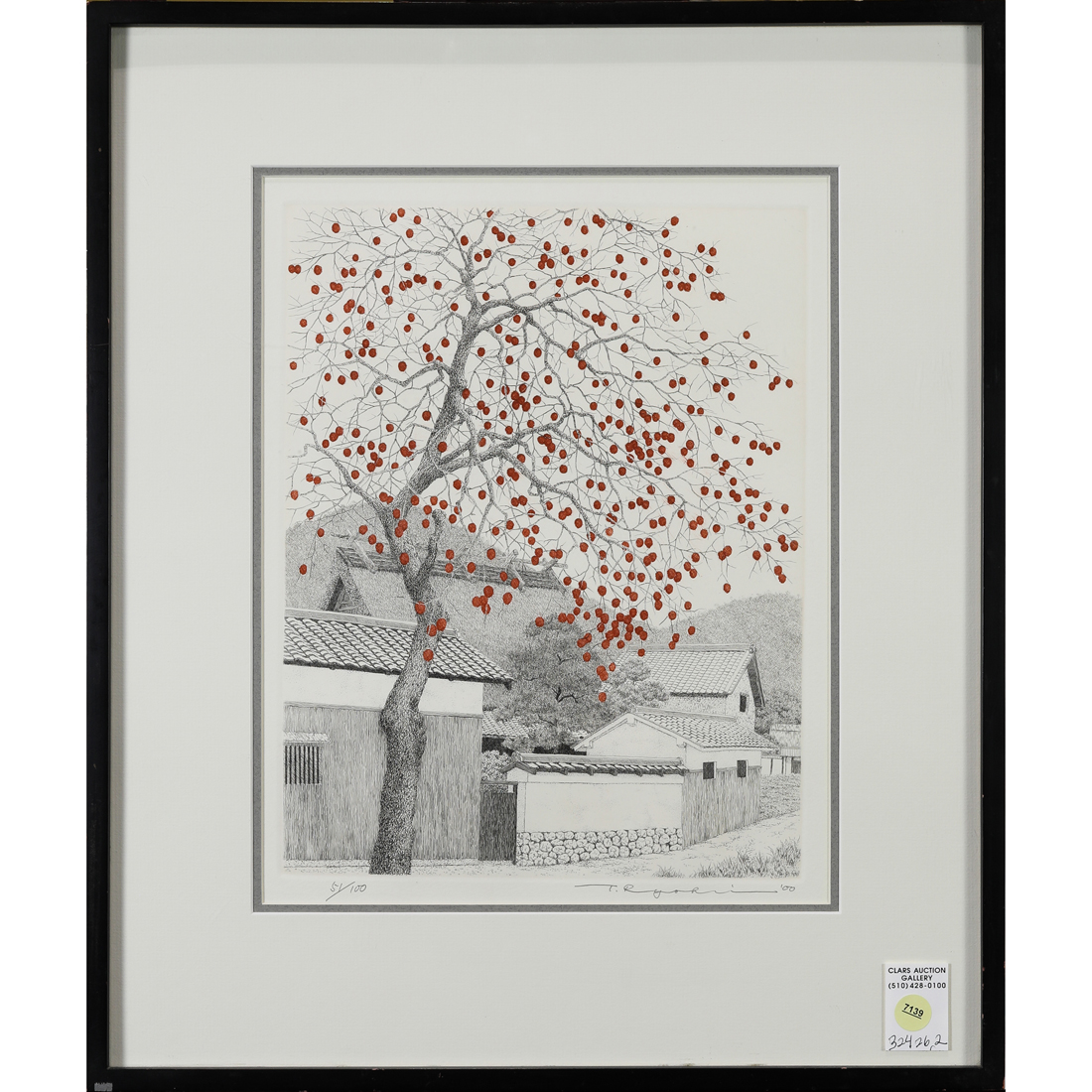 Appraisal: PRINT RYOHEI TANAKA Ryohei Tanaka Japanese - Tree Blossom etching