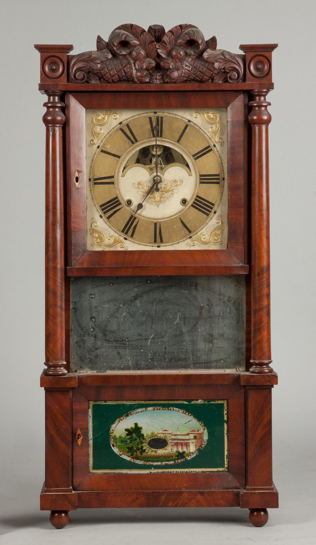 Appraisal: C L C Ives Bristol CT Triple Decker Shelf Clock