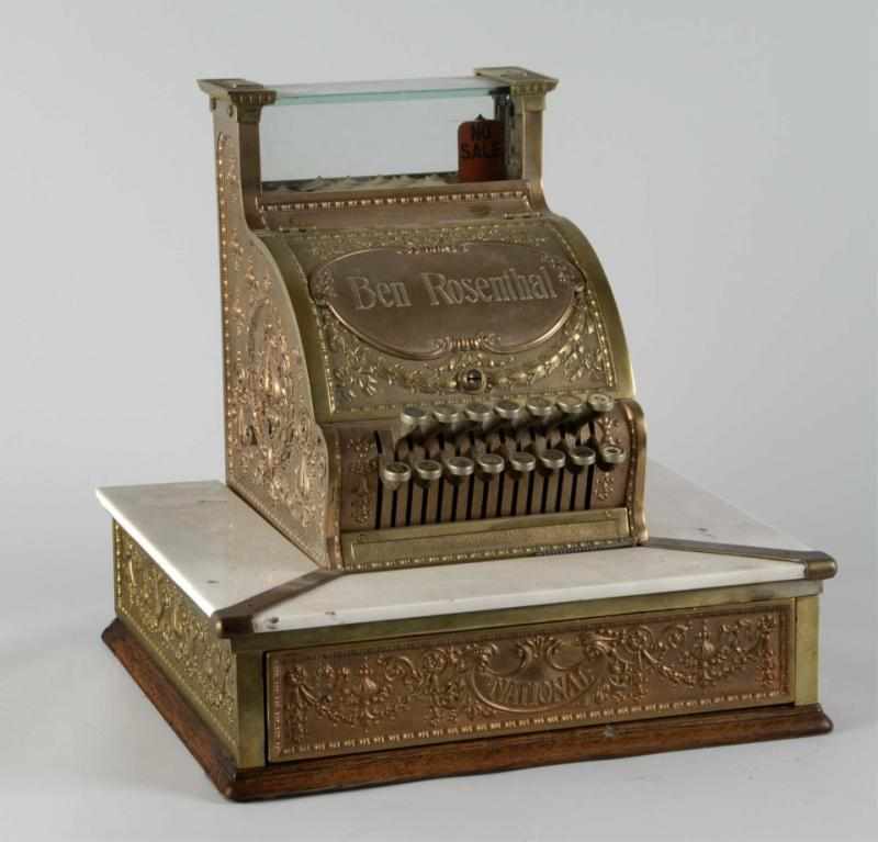 Appraisal: Brass Ben Rosenthal National Cash Register Description Working Model number