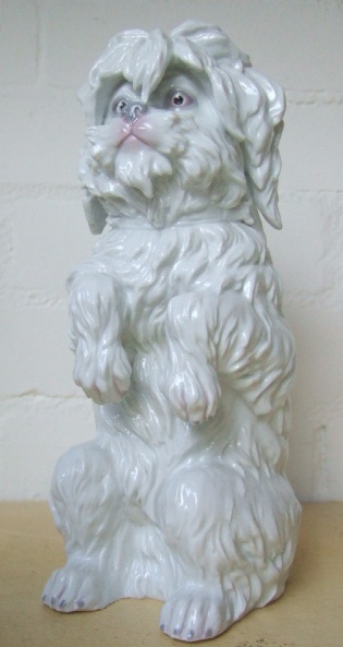 Appraisal: A German porcelain figure of a Maltese Terrier or Bichon